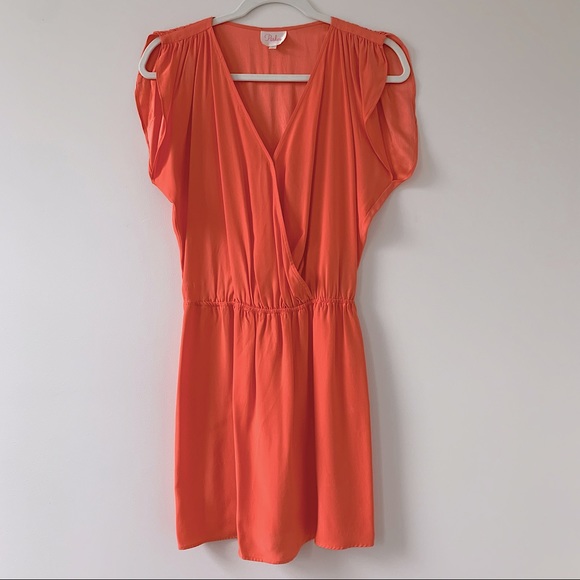 Parker Coral Mini Dress - Picture 1 of 5